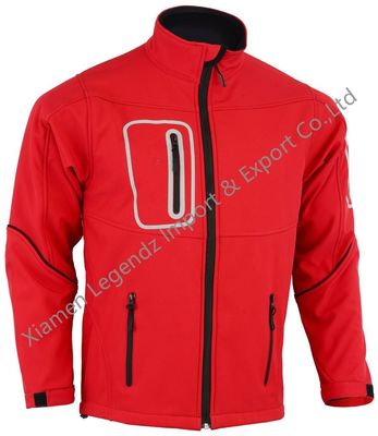 Espandex Outdoor Su Geçirmez Ceket Erkek Çok Cepli Fermuar Sıcak Softshell Kapşonlu Ceket