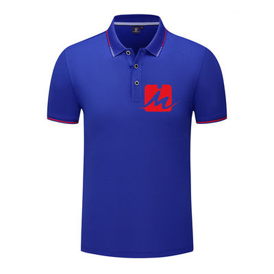 Hızlı Kuruyan Nefes Alabilen Polo Gömlekler Kısa Kollu Gündelik Golf Polo Gömlekleri