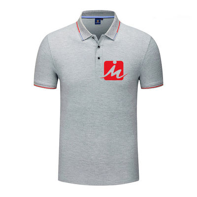 OEM Erkek Rahat Pamuklu Tişörtler Örme Nefes Alabilir Golf Polo Gömlekleri
