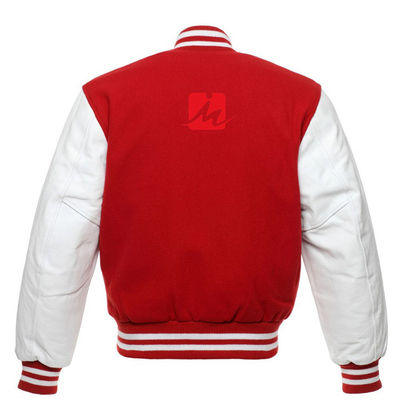 Nefes Alabilir Nakış Denim Ceketler Özel Uzun Kollu Beyzbol Varsity Ceket