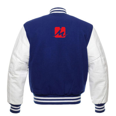 Nefes Alabilir Nakış Denim Ceketler Özel Uzun Kollu Beyzbol Varsity Ceket