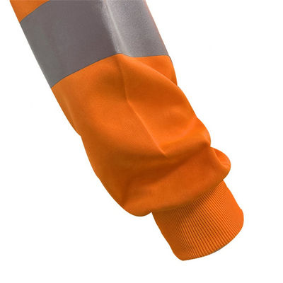 Özelleştirilmiş Yüksek Görünürlüklü Giysiler Uzun Kollu Güvenlik Görevlisi Üniforma Gömlekleri