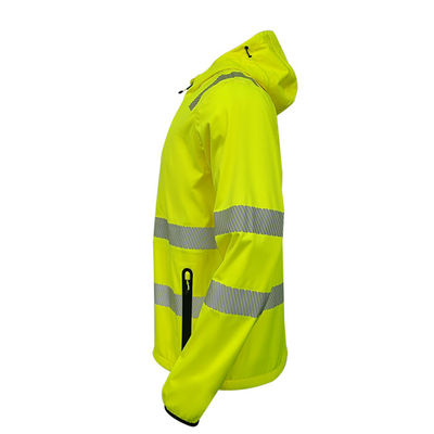 Su geçirmez Yüksek Görünürlüklü Giysiler Hi Vis Üniforma Yansıtıcı İş Ceketi İş Kıyafeti