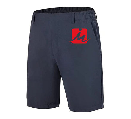 Hızlı Kuruyan Streç Golf Şortu Nem Emici Katı Günlük Polyester Spandex Golf Şortu