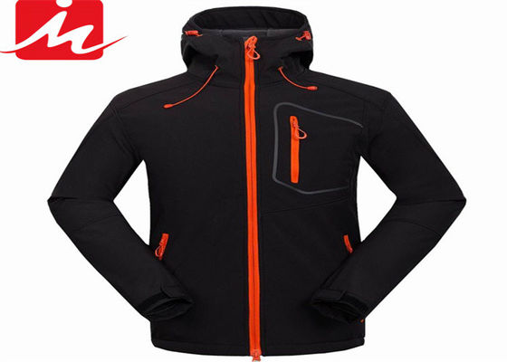 Su Geçirmez Su Geçirmez Softshell Ceketler Dış Mekan Kış Erkek Polyester Spandex Ceket