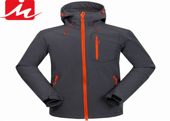 Su Geçirmez Su Geçirmez Softshell Ceketler Dış Mekan Kış Erkek Polyester Spandex Ceket