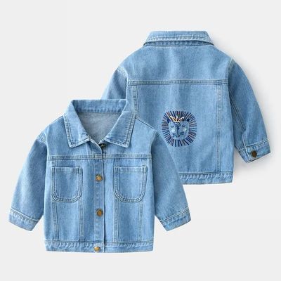reclye toptan ilkbahar ve sonbahar rahat erkek çocuklar için denim ceket