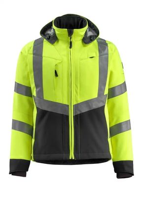 Erkekler softshell ceket Floresan renkler yansıtıcı renkler ceketler iş giysisi softshell su geçirmez ceketler