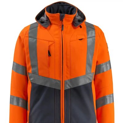 Erkekler softshell ceket Floresan renkler yansıtıcı renkler ceketler iş giysisi softshell su geçirmez ceketler